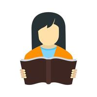 Reading Book Line Icon vector