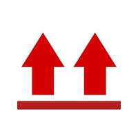 Upwards Line Icon vector