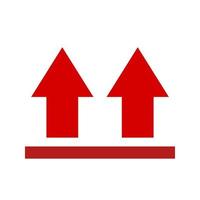 Upwards Line Icon vector