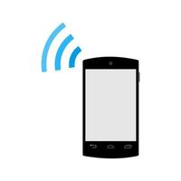 Connected Device Line Icon vector