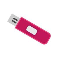 icono de línea i de unidad usb vector