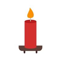 Candle on Shelf Line Icon vector