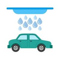 Car Wash Line Icon vector