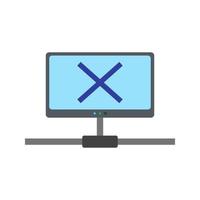 Disconnected Network Line Icon vector