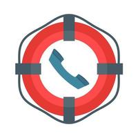 Call for Help Line Icon vector