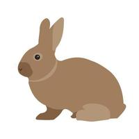 icono de línea de conejo mascota vector