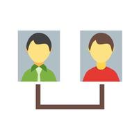 Connected Users I Line Icon vector