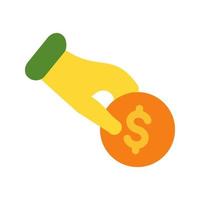 Drop Funds Line Icon vector