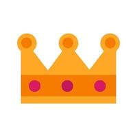 King's Crown Line Icon vector