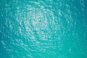 Nature background of Sea surface aerial view. Bird eye view photo of turquoise waves and water surface texture green sea background. Beautiful nature Amazing view sea background