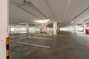 Parking garage department store interior Empty parking lot or garage interior Business building office photo