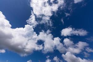 Building motions clouds fluffy clouds sky Cloudscape cloudy Concept nature background and Travel Website Environment. photo