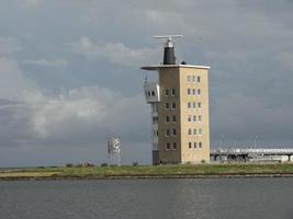 the city of cuxhaven at the north sea in germany photo