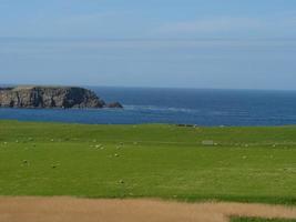 Lerwick city on the shetland island photo