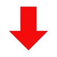 Arrow illustrated on white background vector