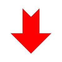 Arrow illustrated on white background vector