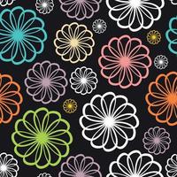 Flower Seamless Pattern Background Vector Illustration