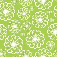 Flower Seamless Pattern Background Vector Illustration