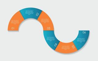 elementos de diseño infográfico para su ilustración de vector de negocio.