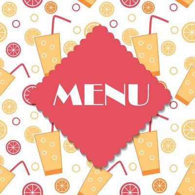 Restaurant Menu Template Vector Illustration