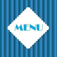 Restaurant Menu Template Vector Illustration