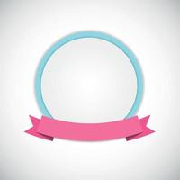 Frame with Ribbon . Vector Illustration