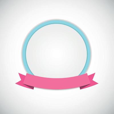 Frame with Ribbon . Vector Illustration