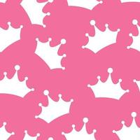 Princess Seamless Pattern Background Vector Illustration