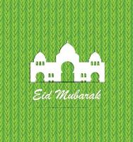 Background for Muslim Community Festival Vector Illustration