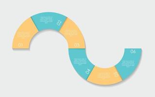 elementos de diseño infográfico para su ilustración de vector de negocio.