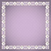 Vintage Pearl Frame Background. Vector Illustration