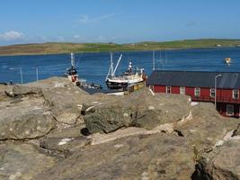 Lerwick city on the shetland island photo