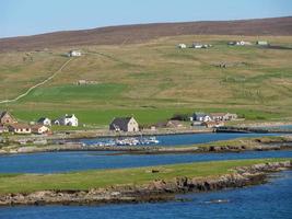 la ciudad de lerwick y la isla shetland foto