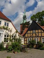 the city of kappeln at the river schlei photo