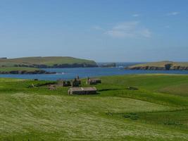 Lerwick city on the shetland island photo