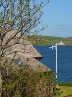 la ciudad de lerwick y la isla shetland foto