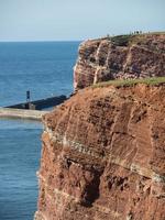 isla de helgoland en el mar del norte foto