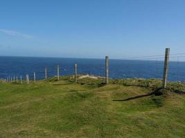 The shetland islands with the city of Lerwick in Scotland photo