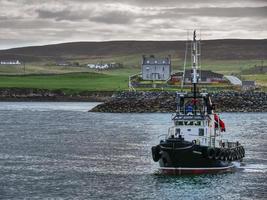 la ciudad de lerwick y las islas shetland foto