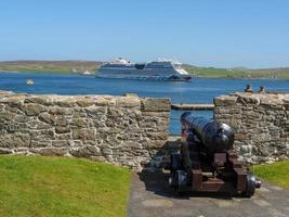 Lerwick city on the shetland island photo