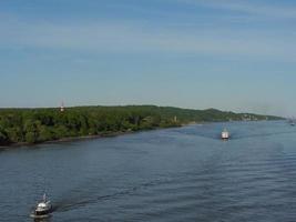 Hamburg and the Elbe river photo