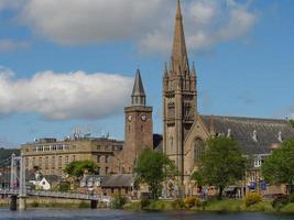 The city of Inverness and the scotish highlands photo