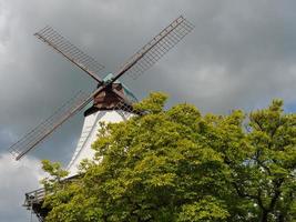 the city of kappeln at the river schlei photo