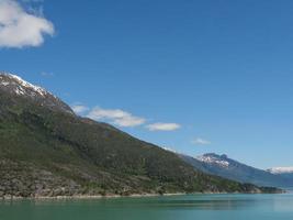 The small village Eidfjord in the norwegian Hardangerfjord photo