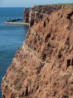 isla de helgoland en el mar del norte foto