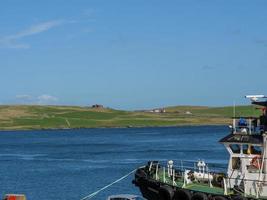 Lerwick city on the shetland island photo