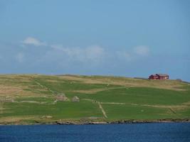 Lerwick city on the shetland island photo