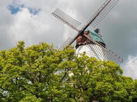 la ciudad de kappeln en el río schlei foto