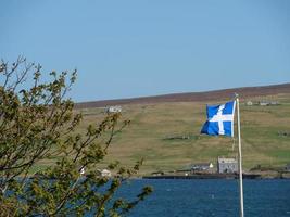 la ciudad de lerwick y la isla shetland foto