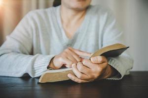 woman with bible photo